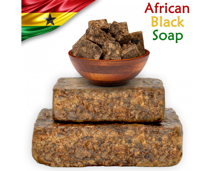 RAW AFRICAN BLACK BAR SOAP