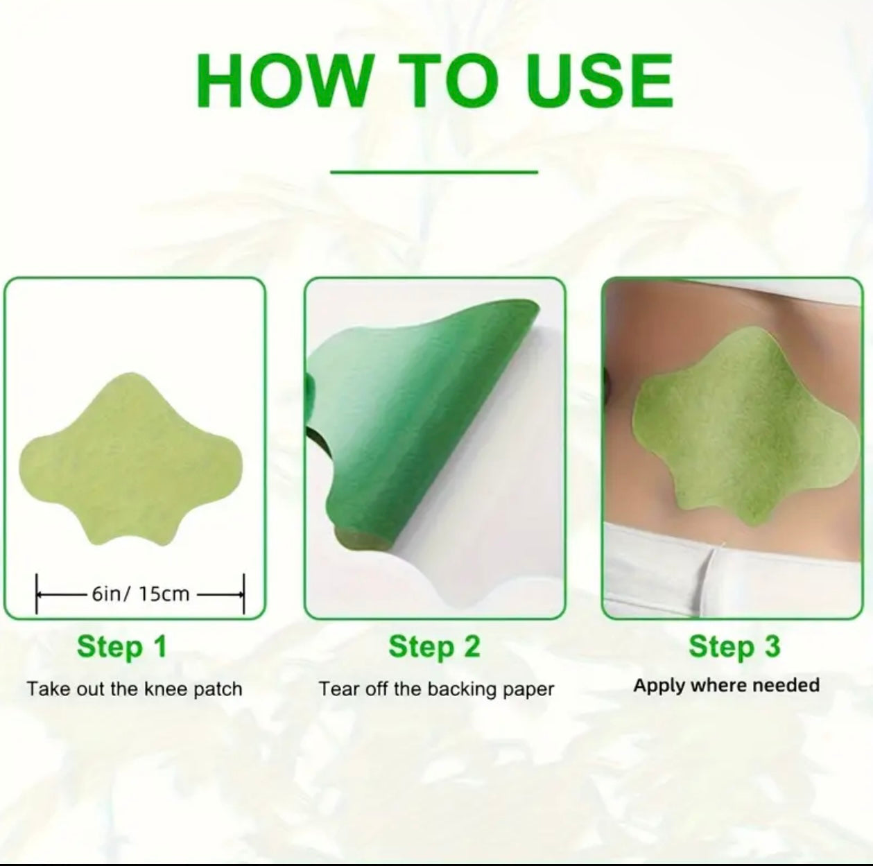 HERBAL MUSCLE PATCHES