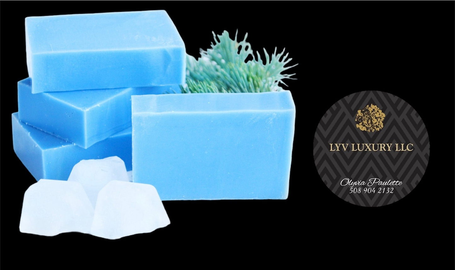 BLUE PEPPERMINT BAR SOAP