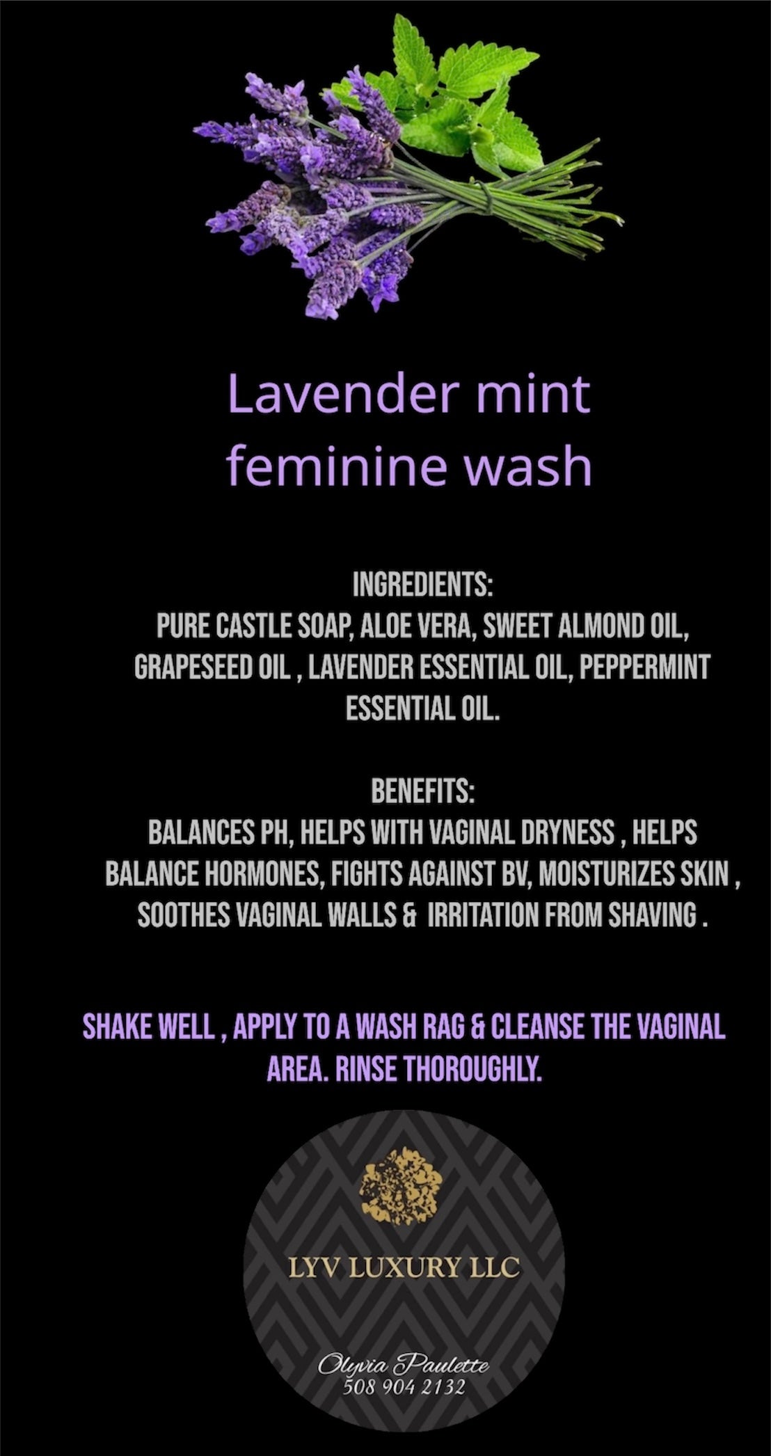 LAVENDER MINT FEMININE WASH